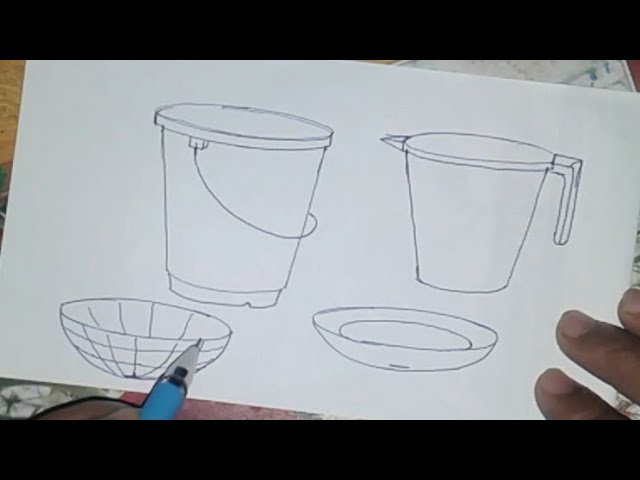 Elementary drawing  How to draw still life ports ( for kids )
